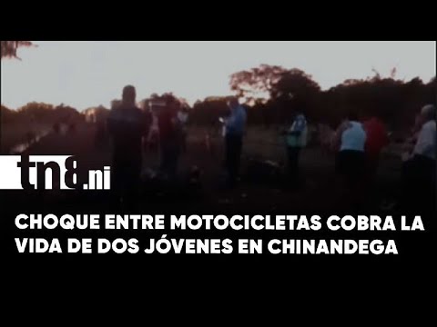Dos jóvenes fallecen en trágico accidente de motocicletas en Villanueva, Chinandega