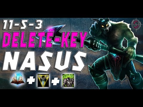 I TRIED A FOGGEDFTW2 BUILD AND SUMMONED DELETE KEY NASUS | Season 10 Nasus LoL Gameplay |