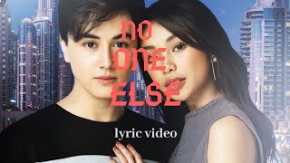 No one else  Lyric Video by Edward barber