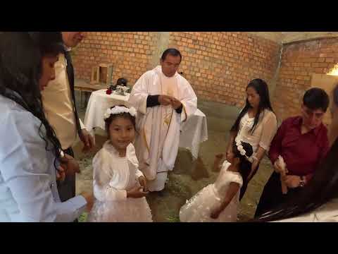 Bautizo de las niñas Allison y Mariel Leiva Camones caserio de Ranra ucro Recuay Ancash 26/07/2026