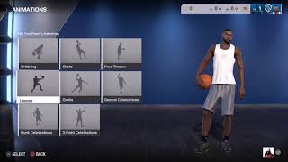 ALL DUNKS AND LAYUPS (PG)| Finishing Animation Breakdown| NBA Live 18