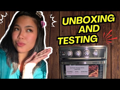 UNBOXING AND TESTING | ALL IN ONE AIR FRYER CUISINART TOA-70 | American and Filipino couple