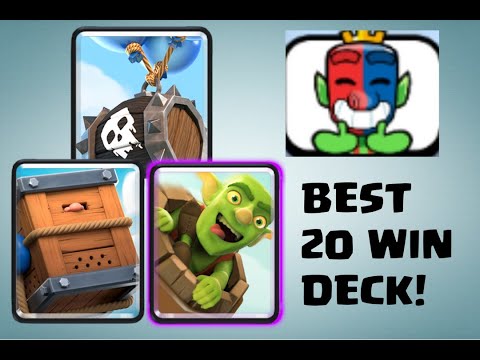 BEST DECK FOR 20 WIN CHALLENGE! LIVE 12 WIN GRAND CHALLENGE WITH OP DOUBLE BARREL BAIT DECK!