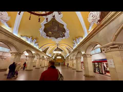 Komsomolskaya metro station, Moscow, Russia 🇷🇺🚇✨