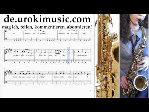 Saxophonunterricht Tenor Charlie Puth & Selena Gomez - We Don't Talk Anymore Teil#2 um-995