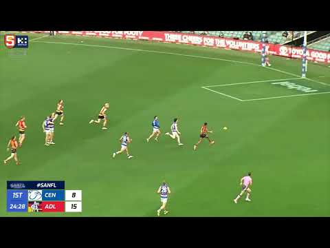 Rd 18 SANFL Snapshot - Adelaide's Tariek Newchurch  with perfect crumb & snap