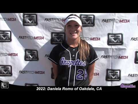 2022 Daniela Romo Catcher and Outfield Softball Skills Video - Grapettes Miranda