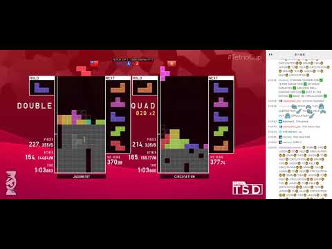 Tetrio cup2 vs Circu1ation (with chat reaction)