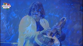 Rajhesh Vaidhya enchants the audience with a captivating live performance, blending Veena and A.R. Rahman songs, at Ponmaalai Pozhuthu 2023 in Dubai. video