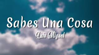 Sabes Una Cosa - Luis Miguel ( Letra + vietsub )
