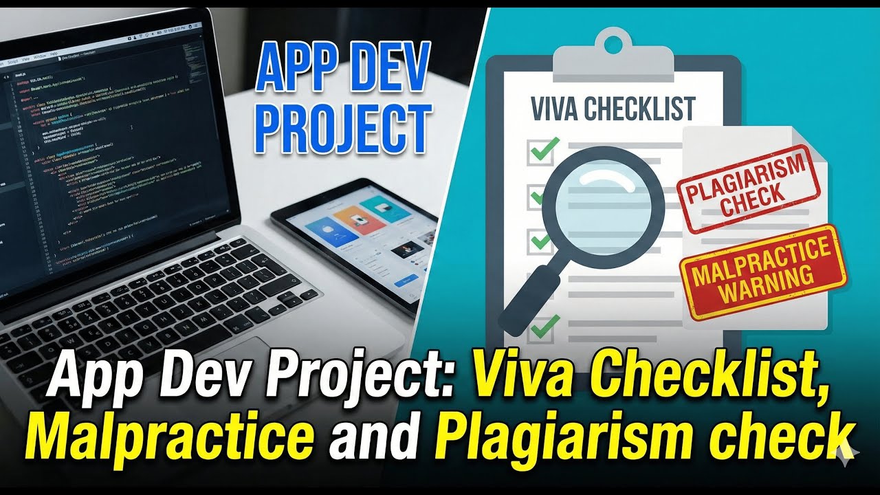 App Dev Project: Viva Checklist, Malpractice And Plagiarism Check