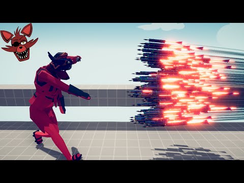 ANIMATRONIC FOXY vs 3x EVERY GOD - Totally Accurate Battle Simulator | TABS