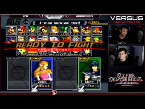 VS Weekly 6/05/16 - Losers R6 - Walmart Shoes (Marth) vs Mesa (Sheik) -  Melee