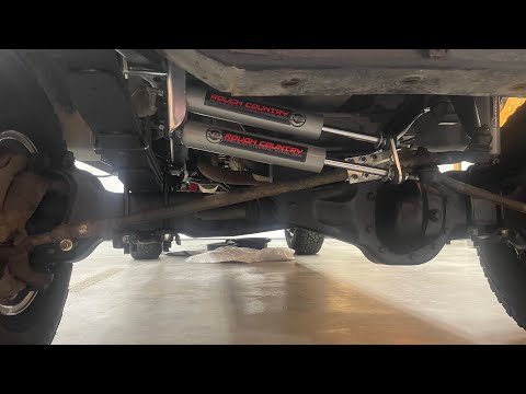 Rough country steering stabilizer install on OBS ford