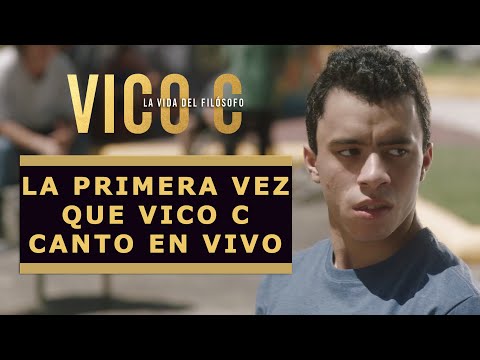 Primera vez que Vico C canto en vivo. Escena de la película - LA VIDA DEL FILOSOFO