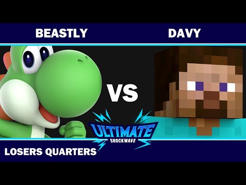 USW 134 - Losers Quarters - UTA | Beastly (Ness, PT, Yoshi) VS UTA | Davy (Steve) - SSBU Ultimate