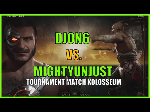 MIGHTYUNJUST VS DJON6 - JOKER, KANO, JACQUI VS BARAKA - Tournament Match - MK11 Ultimate [4K]