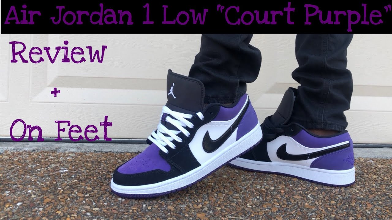 Watch Now Jordan 1 Low Court Purple Review | On Feet W/Lace Swap Jordan 1 Low Court Purple Review | On Feet W/Lace Swap