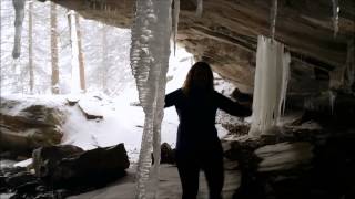 preview picture of video 'Carter Caves in the Snow'
