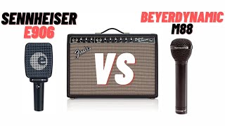 Video thumbnail for Beyerdynamic M88 TG Mic Vs Sennheiser E906 (Fender Deluxe Reverb Guitar Amp) | Dynamic Mics Test  🎤 by Alberto Martinez Del Rio Guitar