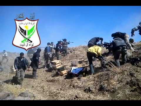 استهداف مقرات النظام في تل الحارة في ريف درعا بمدفع اس بي جي 9 من قبل لواء آل البيت