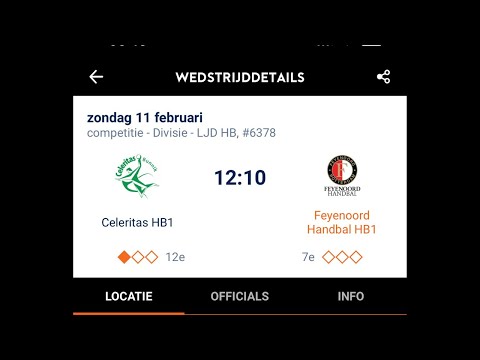 Celeritas HB1- Feyenoord Handbal HB1
