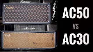 Video thumbnail for Vox AC50 vs AC30 - How does Vox's 'Marshall' compare to AC30!! by Johan Segeborn