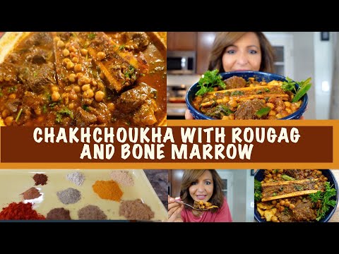 Algerian Chakhchoukha with rougag bread and #bone marrow
