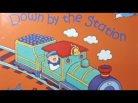 Down by the Station | illustrated by Jess Stockham | children's book | English book for kids