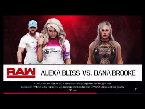 WWE2k19|Alexa Bliss vs Dana Brooke