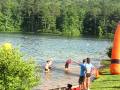 Justin Finishing The Swim In Xterra Sport Triathalon