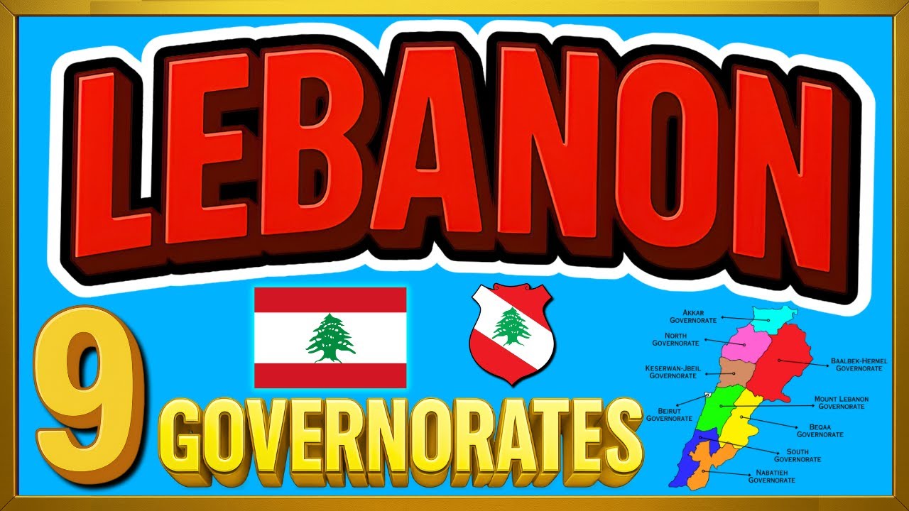 Lebanon Map Explained 🇱🇧 | 9 Governorates of Lebanon