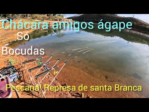 🐠 pescaria na chácara amigos ágape!em santa branca,deu pra tirar umas brutas!!!
