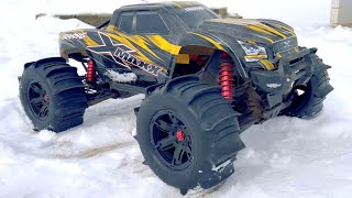 Traxxas XMaxx 8S ~ WINTER SNOW BASH on PADDLES!!