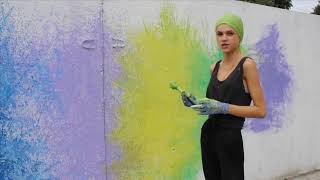 У Гадячі з'явився мурал присвячений спорту