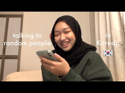 talking to RANDOM people in KOREAN! 🇰🇷 // malaysia