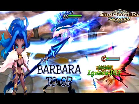 BRUTAL POWER BARBARA,REMOVE BUFF,DECREASE DEF-SUMMONERS WAR