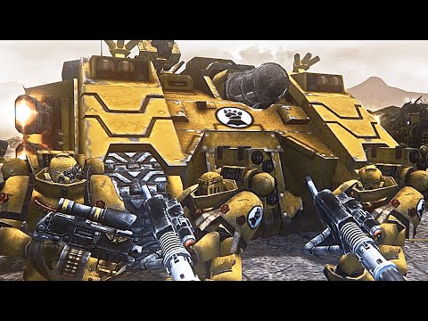 UNIFICATION MOD: Imperial Fists & Relic Tanks vs Orks! - Warhammer 40K: Dawn of War: Soulstorm
