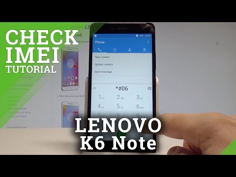 How to Check IMEI in LENOVO K6 Note - Serial Number Acccess |HardReset.Info