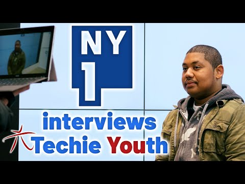 🍎1️ NY1 News interviews students from the very first Techie Youth class in Midtown Manhattan, NYC 🗽