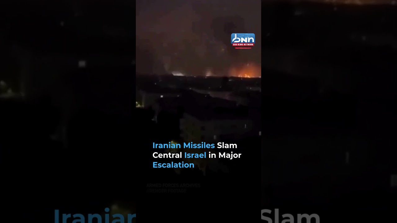 Iran Launches New Ballistic Missiles Toward Central Israel — Sirens Across