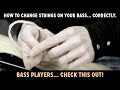 How to change strings on (restring) your bass ...