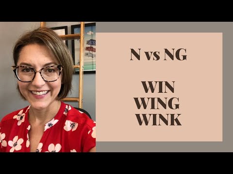 WIN - WING - WINK - WINNING - WINGING - WINKING - 英語のN対NGの発音の仕方 (How to Pronounce WIN - WING - WINK - WINNING - WINGING - WINKING - English N versus NG)