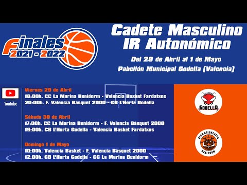CB L'Horta Godella vs CC La Marina Benidorm Fase Final Cadete masculino IR Autonómico
