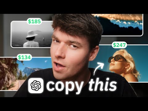 Как создать и продать ИИ-арт за 1 ДЕНЬ (ChatGPT + печать по запросу)