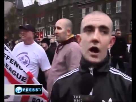Funny EDL Interview - Incoherent Anger, Iraqi law in London, Muslamic Infidels...