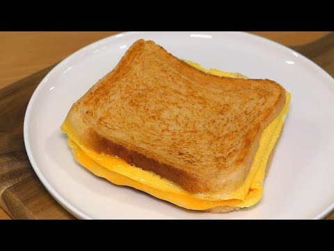 Double Cheese Toast | Egg & Cheese Toast | One Pan Egg Toast | Quick Breakfast Omelette Sandwich