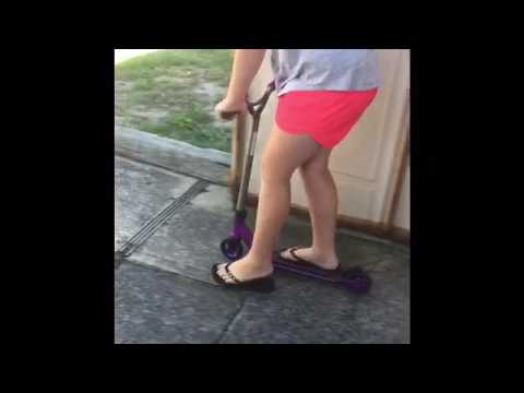 Professional scooter rider shows off some mad tricks