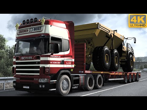 ETS 2 SCANIA 144L KASSBOHRER TRAILER JBX+PNG [4K]