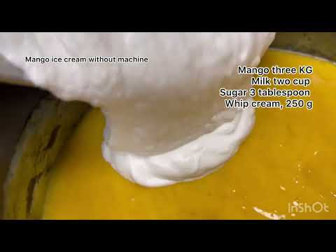Mango ice cream without machine #only #four #ingredient#yummyfood